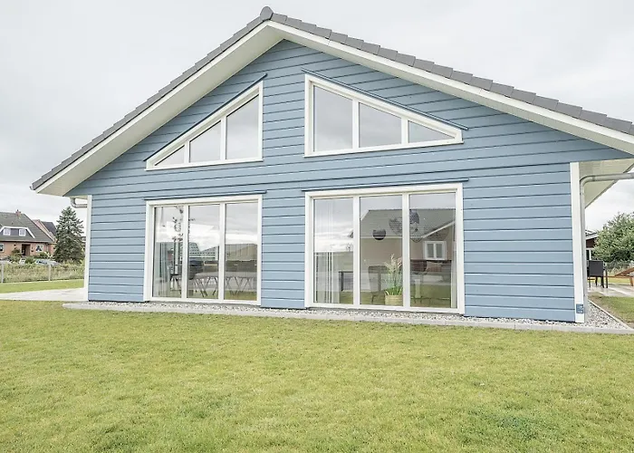 Xxl-holzhaus Mit Sauna & Grossem Garten 別荘 Dagebüll